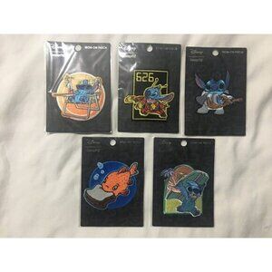 Set of 5 Lilo and Stitch iron on patches